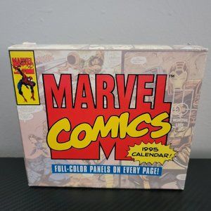 VINTAGE MARVEL COMICS FULL-COLOR PANELS 1995 DESK CALENDAR